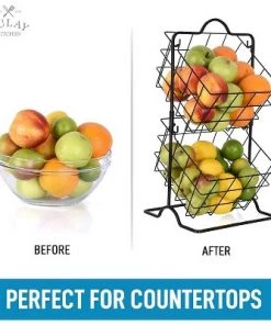Zulay Kitchen 2 - Tier Freestanding Fruit Stand Storage & Organizer Durable Steel Metal Fruit Basket 12 Zulay Kitchen 2 - Tier Freestanding Fruit Stand Storage & Organizer Durable Steel Metal Fruit Basket -Kitchen Storage shop unnamed file 1351
