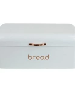 Home Basics Grove Bread Box, White -Kitchen Storage shop unnamed file 1355