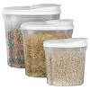 Home Basics 3 Piece Plastic Cereal Container -Kitchen Storage shop unnamed file 1363