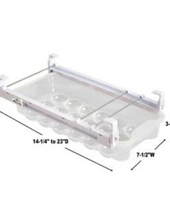 The Lakeside Collection Lakeside Refrigerator Egg Drawer - Snap-On Storage with Plastic Carton Shape