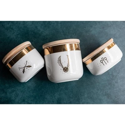 Ukonic Harry Potter Quidditch Ceramic Storage Jar Containers | Set of 3 7 Ukonic Harry Potter Quidditch Ceramic Storage Jar Containers | Set of 3 - Image 5