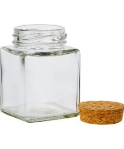 Juvale 12 Pack Mini Glass Bottles with Cork Stoppers, Mini Squared Jars for Tequila, Party Favors, DIY Decorations -Kitchen Storage shop unnamed file 1419