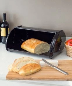 Steel Metal Roll-Top Lid Bread Box - Home Basics White 15 Steel Metal Roll-Top Lid Bread Box - Home Basics White -Kitchen Storage shop unnamed file 1425