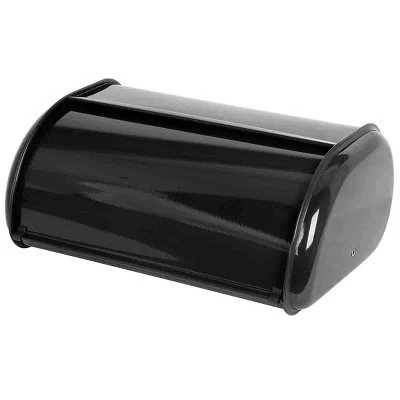 Steel Metal Roll-Top Lid Bread Box - Home Basics White 8 Steel Metal Roll-Top Lid Bread Box - Home Basics White - Image 6