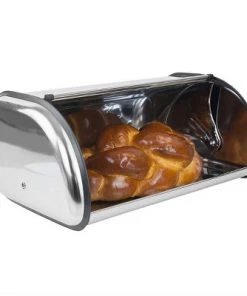 Steel Metal Roll-Top Lid Bread Box - Home Basics White 17 Steel Metal Roll-Top Lid Bread Box - Home Basics White -Kitchen Storage shop unnamed file 1427