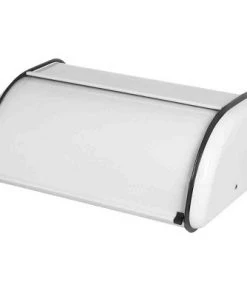 Steel Metal Roll-Top Lid Bread Box - Home Basics White 18 Steel Metal Roll-Top Lid Bread Box - Home Basics White -Kitchen Storage shop unnamed file 1428