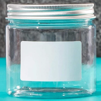 Juvale 12 Pack Round Plastic Jars with Metal Lids, Kitchen Organizers with Label Stickers for Spice, Powder and Cooking Oil Storage, Clear, 6oz 7 Juvale 12 Pack Round Plastic Jars with Metal Lids, Kitchen Organizers with Label Stickers for Spice, Powder and Cooking Oil Storage, Clear, 6oz - Image 5