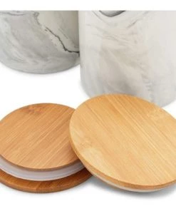 Farmlyn Creek 3 Piece Small Marble Ceramic Kitchen Canister Sets for Seasoning & Snacks with Bamboo Lids, White, 3 Sizes 13 Farmlyn Creek 3 Piece Small Marble Ceramic Kitchen Canister Sets for Seasoning & Snacks with Bamboo Lids, White, 3 Sizes -Kitchen Storage shop unnamed file 1464