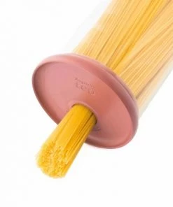 BergHOFF Leo 2 Qt. Glass Pasta Container, Pink