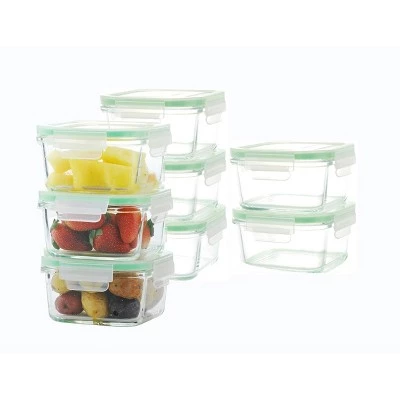 Kinetic Go Green Glassworks Square Food Storage Container Set - 18oz 3 Kinetic Go Green Glassworks Square Food Storage Container Set - 18oz