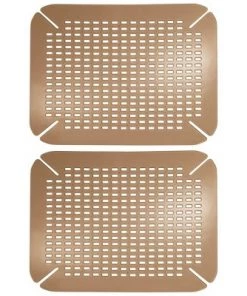 mDesign Adjustable Plastic Kitchen Sink Protector Mat, Large -Kitchen Storage shop unnamed file 148