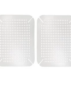 mDesign Adjustable Plastic Kitchen Sink Protector Mat, Large -Kitchen Storage shop unnamed file 149