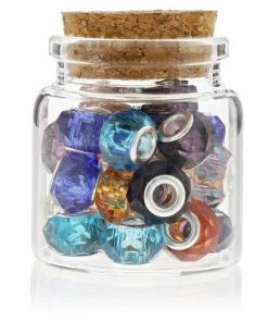 Bright Creations 12 Pack Glass Jars Storage Cork Bottles with Lid Holds 50ml for Party Favors, 1.3 x 2.1 Inches, Clear -Kitchen Storage shop unnamed file 1499