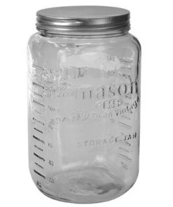 Home Basics 153.6 oz. X-Large Glass Mason Canister Jar, Clear -Kitchen Storage shop unnamed file 1504