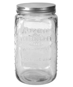 Home Basics 153.6 oz. X-Large Glass Mason Canister Jar, Clear -Kitchen Storage shop unnamed file 1505