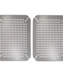 mDesign Adjustable Plastic Kitchen Sink Protector Mat, Large -Kitchen Storage shop unnamed file 151