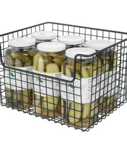 mDesign Metal Kitchen Food Storage Basket, Open Front -Kitchen Storage shop unnamed file 1514