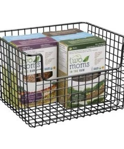 mDesign Metal Kitchen Food Storage Basket, Open Front -Kitchen Storage shop unnamed file 1515