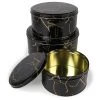 Juvale 3-Pack Empty Nesting Metal Tin Box Canister Set Round Storage Container for Cookie Candy Gift, Black/Gold Marble 3 Sizes 1 Juvale 3-Pack Empty Nesting Metal Tin Box Canister Set Round Storage Container for Cookie Candy Gift, Black/Gold Marble 3 Sizes -Kitchen Storage shop unnamed file 1529