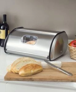 Home Basics Stainless Steel Bread Box, Silver 8 Home Basics Stainless Steel Bread Box, Silver -Kitchen Storage shop unnamed file 1536