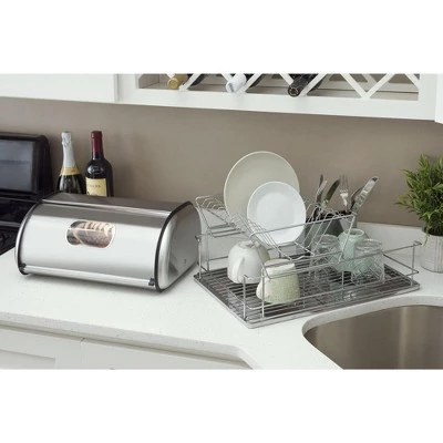 Home Basics Stainless Steel Bread Box, Silver 6 Home Basics Stainless Steel Bread Box, Silver - Image 4