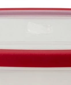 Home Basics 5 Piece Spill-Proof Rectangle Plastic Food Storage Container with Ventilated, Snap-On Lids, Red 10 Home Basics 5 Piece Spill-Proof Rectangle Plastic Food Storage Container with Ventilated, Snap-On Lids, Red -Kitchen Storage shop unnamed file 1540