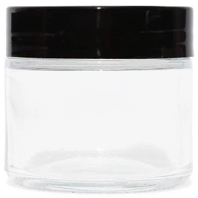 Juvale 24 Pack Clear Round Plastic Jars with Black Lids, 2oz Empty Food Storage Containers for Spice, Powder and Cooking Oil 7 Juvale 24 Pack Clear Round Plastic Jars with Black Lids, 2oz Empty Food Storage Containers for Spice, Powder and Cooking Oil - Image 5