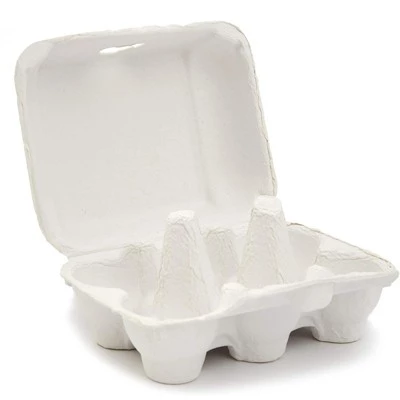 20-Pack Juvale Cardboard Paper Empty Chicken Egg Carton Tray Holder, 6-Count / Half Dozen, White 4 20-Pack Juvale Cardboard Paper Empty Chicken Egg Carton Tray Holder, 6-Count / Half Dozen, White - Image 2