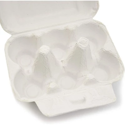 20-Pack Juvale Cardboard Paper Empty Chicken Egg Carton Tray Holder, 6-Count / Half Dozen, White 5 20-Pack Juvale Cardboard Paper Empty Chicken Egg Carton Tray Holder, 6-Count / Half Dozen, White - Image 3