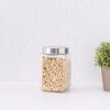 Home Basics 56 oz. Square Glass Canister with Brushed Stainless Steel Screw-on Lid Clear 2 Home Basics 56 oz. Square Glass Canister with Brushed Stainless Steel Screw-on Lid Clear -Kitchen Storage shop unnamed file 1566