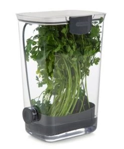 Progressive International Plastic ProKeeper Herb Keeper, 1 Piece, White (2 Pack)