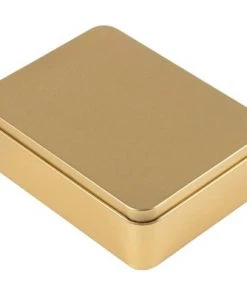 Juvale 6 Pack Rectangular Gold Tin Box with Lid, Empty Tin Can Storage Containers for Party Favors Treat Candy Cookie -Kitchen Storage shop unnamed file 1607