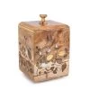 GG Collection Mango Wood with Laser and Metal Inlay Leaf Design Large Canister. 1 GG Collection Mango Wood with Laser and Metal Inlay Leaf Design Large Canister. -Kitchen Storage shop unnamed file 1633