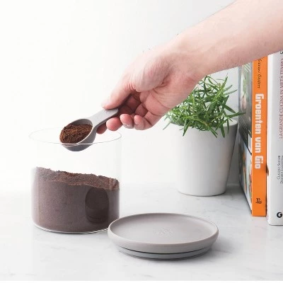 BergHOFF Leo Glass Food Container 5" with Grey Spoon 6 BergHOFF Leo Glass Food Container 5" with Grey Spoon - Image 4