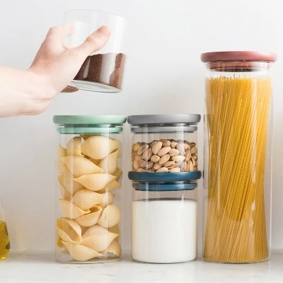 BergHOFF Leo Glass Food Container 5" with Grey Spoon 7 BergHOFF Leo Glass Food Container 5" with Grey Spoon - Image 5