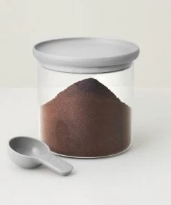 BergHOFF Leo Glass Food Container 5" with Grey Spoon 23 BergHOFF Leo Glass Food Container 5" with Grey Spoon -Kitchen Storage shop unnamed file 1661