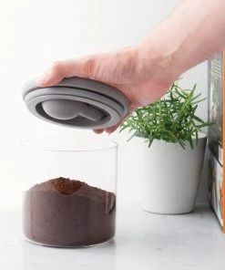 BergHOFF Leo Glass Food Container 5" with Grey Spoon 26 BergHOFF Leo Glass Food Container 5" with Grey Spoon -Kitchen Storage shop unnamed file 1664