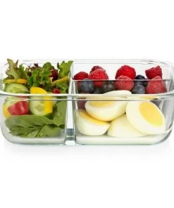 Pyrex 4.1 Cup 3 Compartment Rectangular MealBox Glass Food Storage Container -Kitchen Storage shop unnamed file 1728