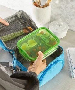 Pyrex 4.1 Cup 3 Compartment Rectangular MealBox Glass Food Storage Container -Kitchen Storage shop unnamed file 1729