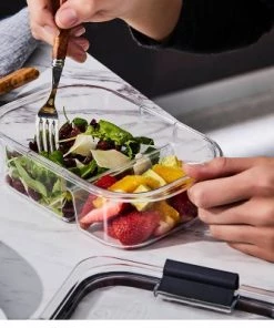 Rubbermaid 5pk 2.85 cup Brilliance Meal Prep Containers, 2-Compartment Food Storage Containers -Kitchen Storage shop unnamed file 1734