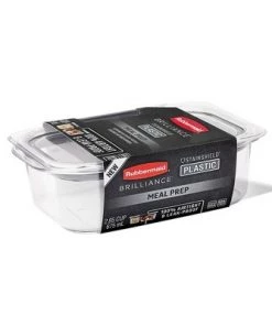 Rubbermaid 5pk 2.85 cup Brilliance Meal Prep Containers, 2-Compartment Food Storage Containers -Kitchen Storage shop unnamed file 1735