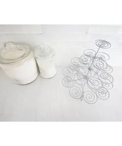 Home Basics 3 Tier Steel 23 Cupcake Holder, Silver 10 Home Basics 3 Tier Steel 23 Cupcake Holder, Silver -Kitchen Storage shop unnamed file 1756