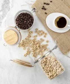 JoyJolt Kitchen Storage Jars with Airtight Bamboo Clamp Lids - 27 oz - Set of 2 9 JoyJolt Kitchen Storage Jars with Airtight Bamboo Clamp Lids - 27 oz - Set of 2 -Kitchen Storage shop unnamed file 1760