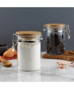 JoyJolt Kitchen Storage Jars with Airtight Bamboo Clamp Lids - 27 oz - Set of 2 11 JoyJolt Kitchen Storage Jars with Airtight Bamboo Clamp Lids - 27 oz - Set of 2 -Kitchen Storage shop unnamed file 1762