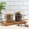 JoyJolt Kitchen Storage Jars with Airtight Bamboo Clamp Lids - 19 oz - Set of 2 2 JoyJolt Kitchen Storage Jars with Airtight Bamboo Clamp Lids - 19 oz - Set of 2 -Kitchen Storage shop unnamed file 1763