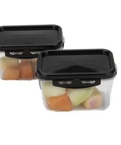 Mind Reader Polycarbonate Shatter-Proof Food Storage Containers, 12 pcs, 12 cups (6 containers, 6 lids)