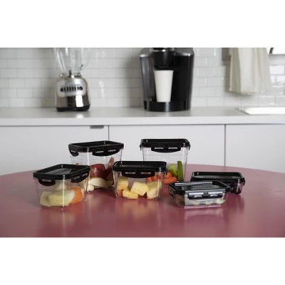 Mind Reader Polycarbonate Shatter-Proof Food Storage Containers, 12 pcs, 12 cups (6 containers, 6 lids) 4 Mind Reader Polycarbonate Shatter-Proof Food Storage Containers, 12 pcs, 12 cups (6 containers, 6 lids) - Image 2