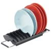 mDesign Compact Sink Dish Drying Rack for Dishes