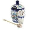 Blue Rose Pottery Blue Rose Polish Pottery Garden of Eden Honey Pot