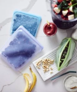 stasher 1/2gal Plus Sandwich Bundle Lavender/Clear